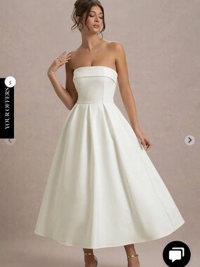 Club London ivory Annalise dress